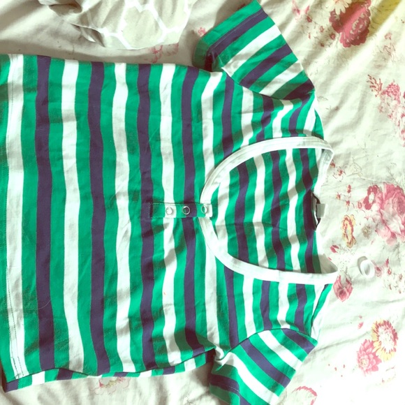 Knit top/crop Green/multi - Picture 1 of 2